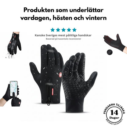 Nordiskkomfort™ – Vattentäta handskar med touchscreen-funktion
