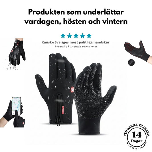 Nordiskkomfort™ – Vattentäta handskar med touchscreen-funktion